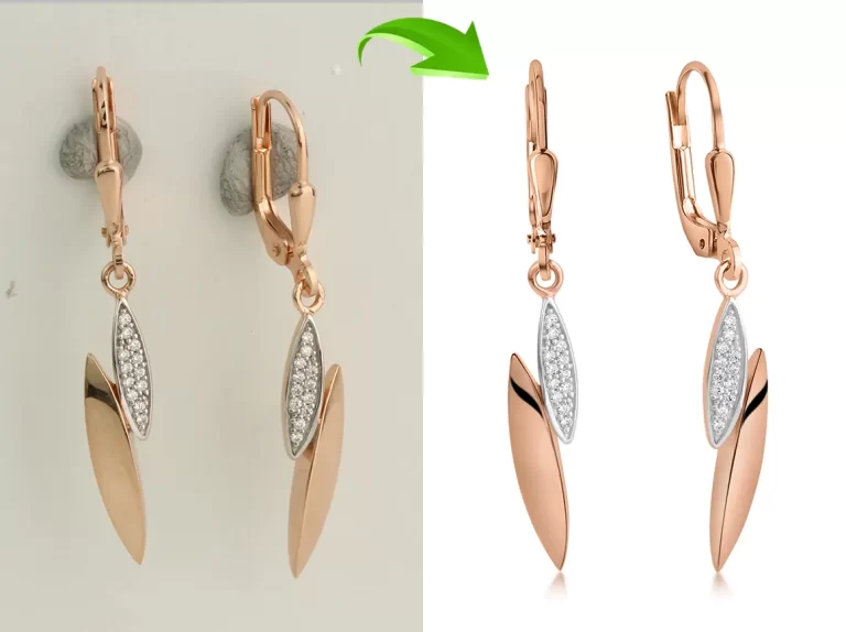 Professional jewellery retouching with shine and detail enhancement