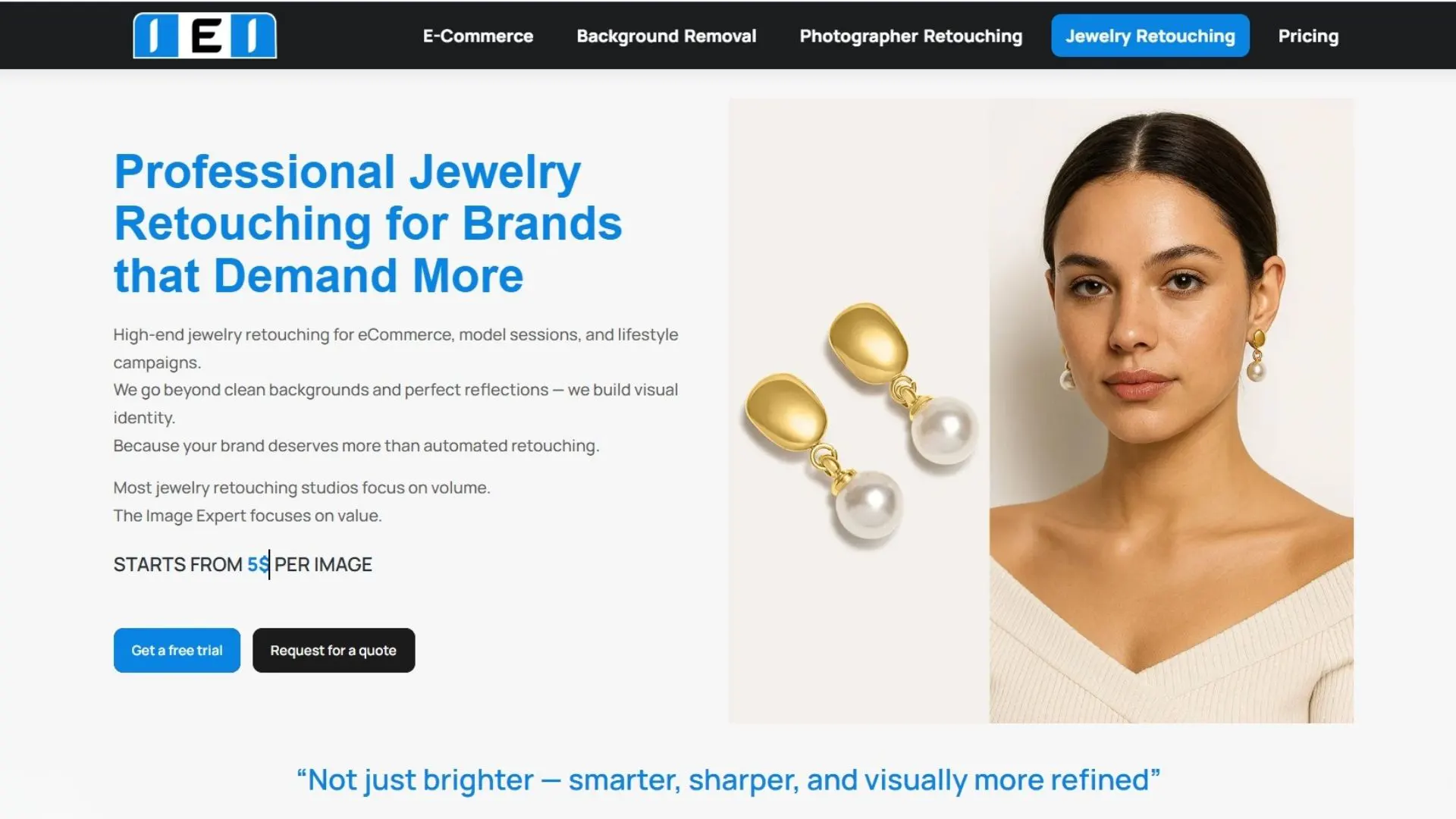 jewellery retouching north america company Image Expert India