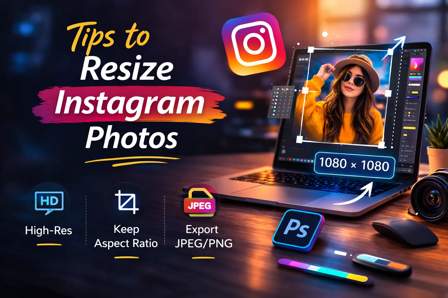 resize pictures for instagram