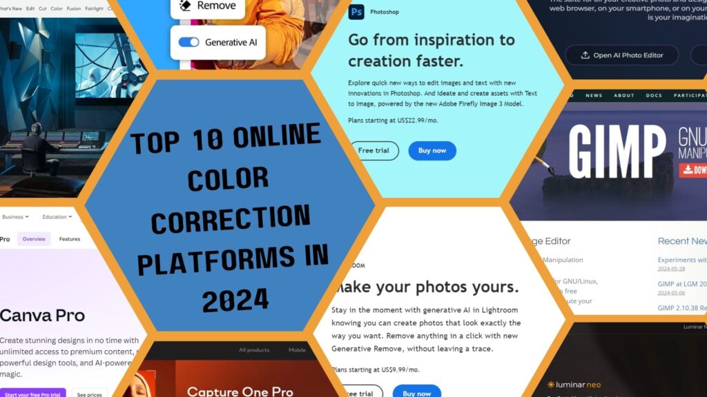 Top 10 Online Color Correction Platforms in 2024