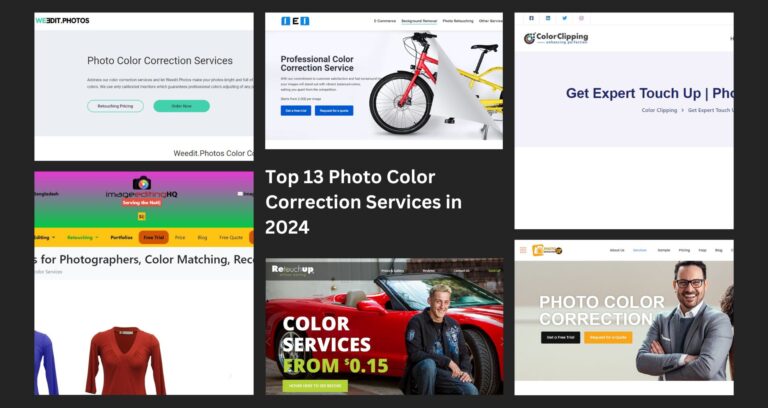 Top 13 Photo Color Correction Services in 2024
