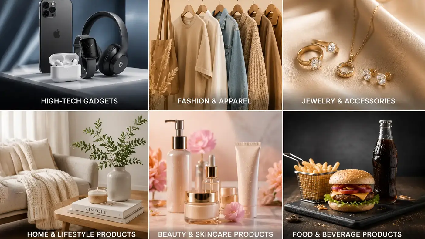 Type of Product Photography Portfolio