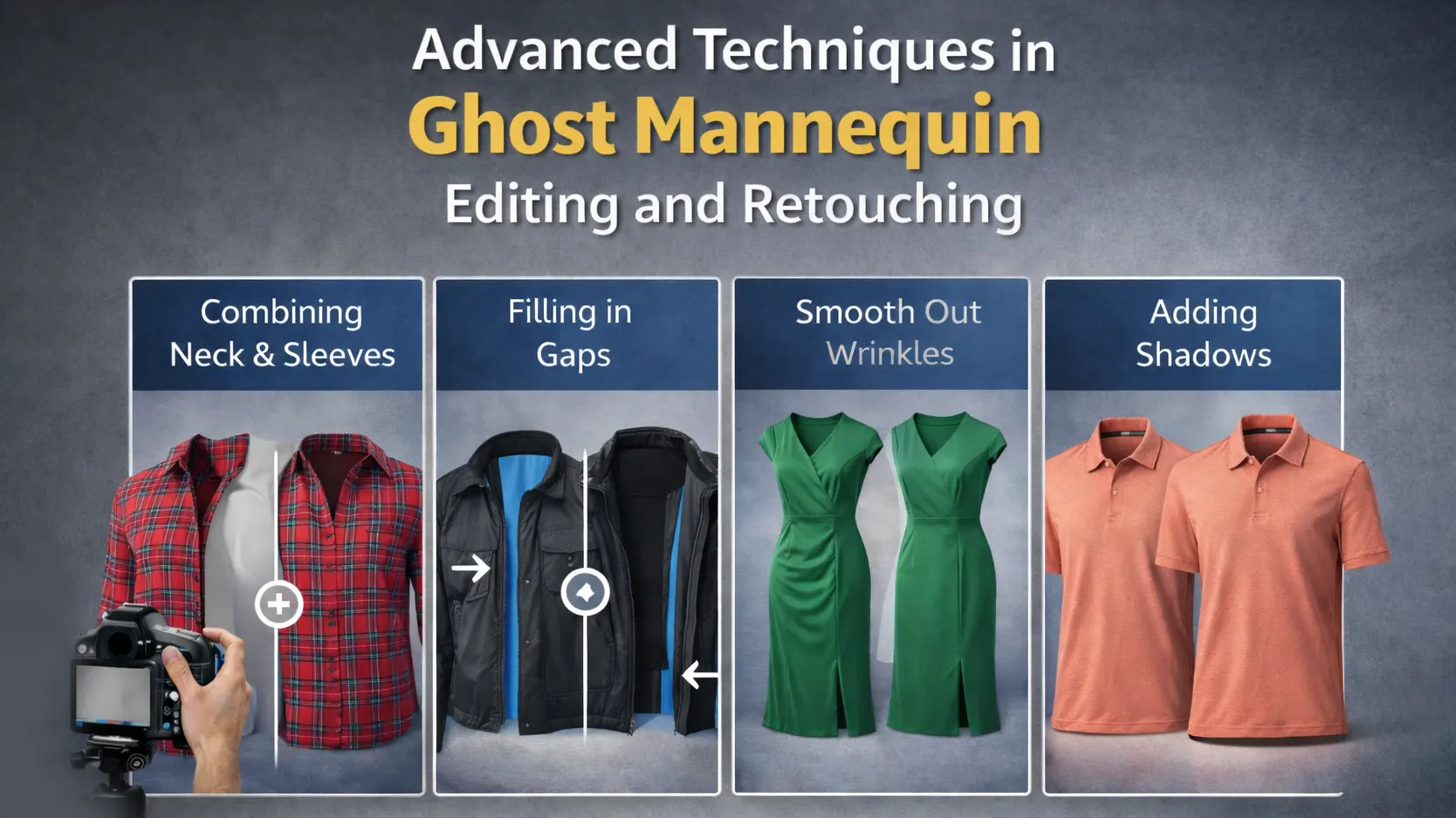 Ghost Mannequin Editing and Retouching