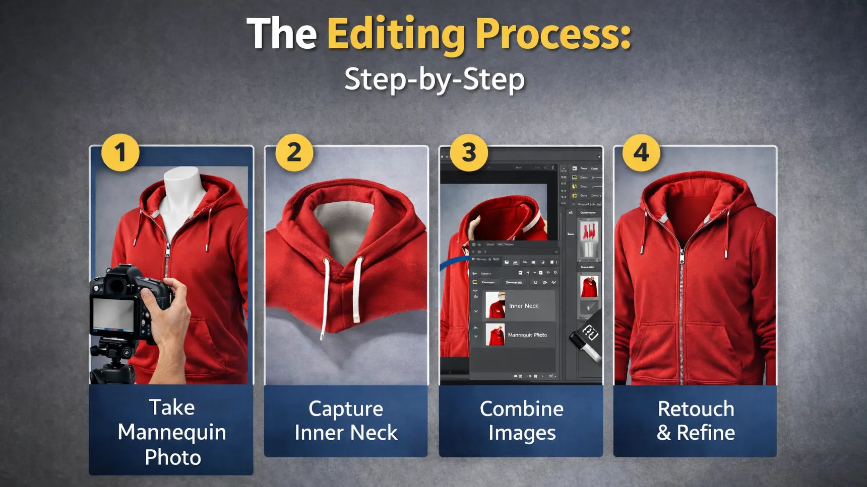 Ghost Mannequin Editing and Retouching