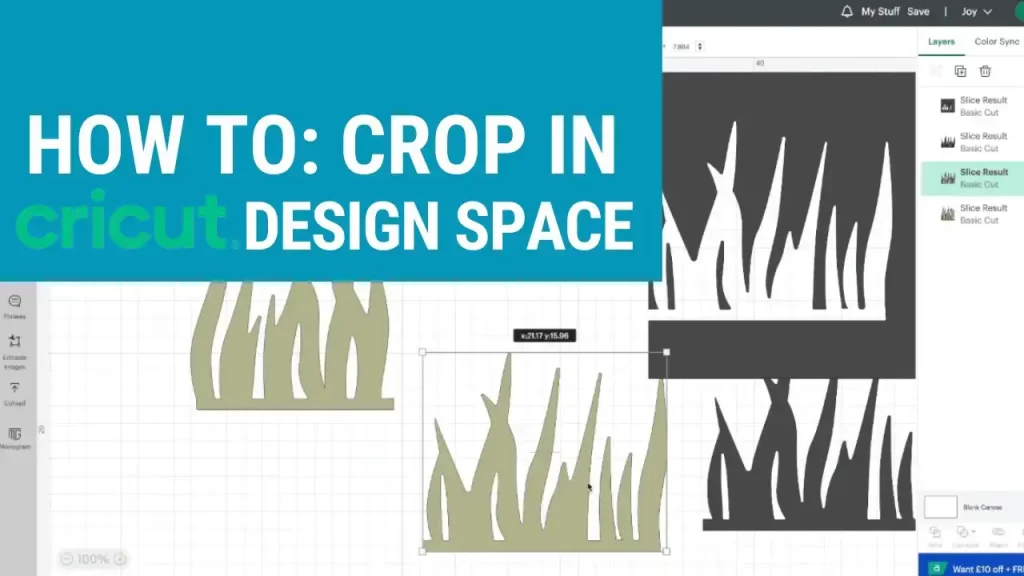 crop an image in Cricut Design Space Featured Image