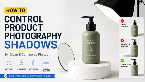 How to Control Product Photography Shadows for Clean E-Commerce Photos