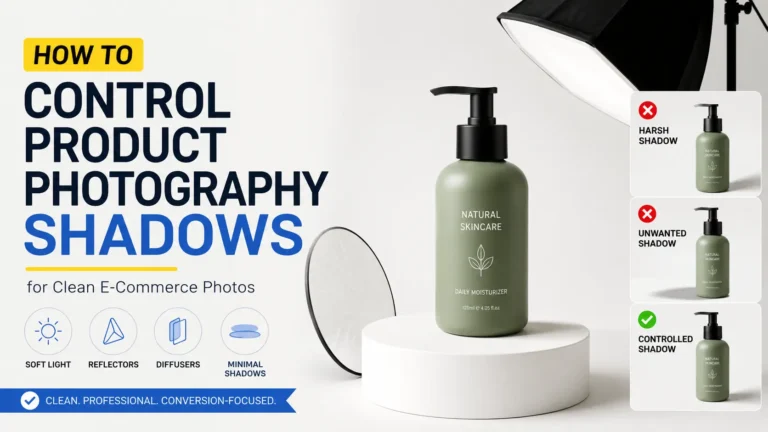How to Control Product Photography Shadows for Clean E-Commerce Photos