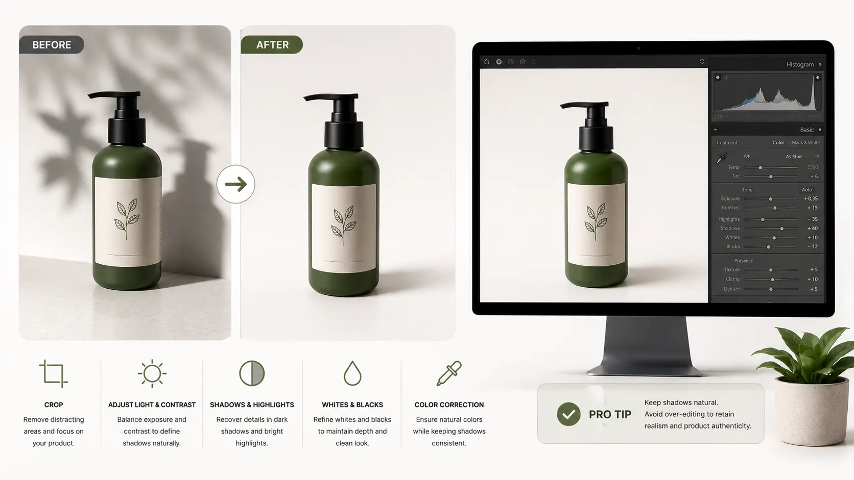 Tips for Post-Processing Product Photography Shadows
