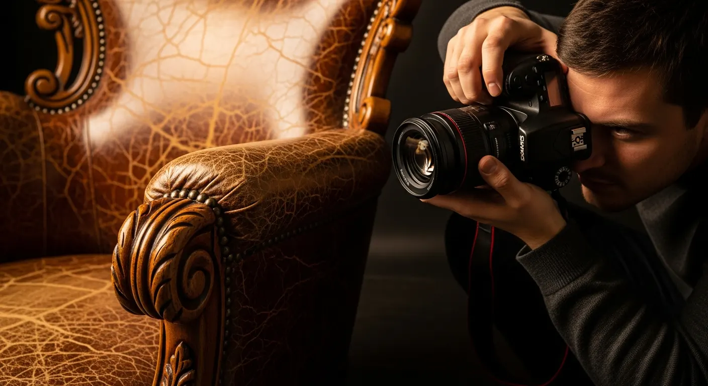 vintage furniture photography