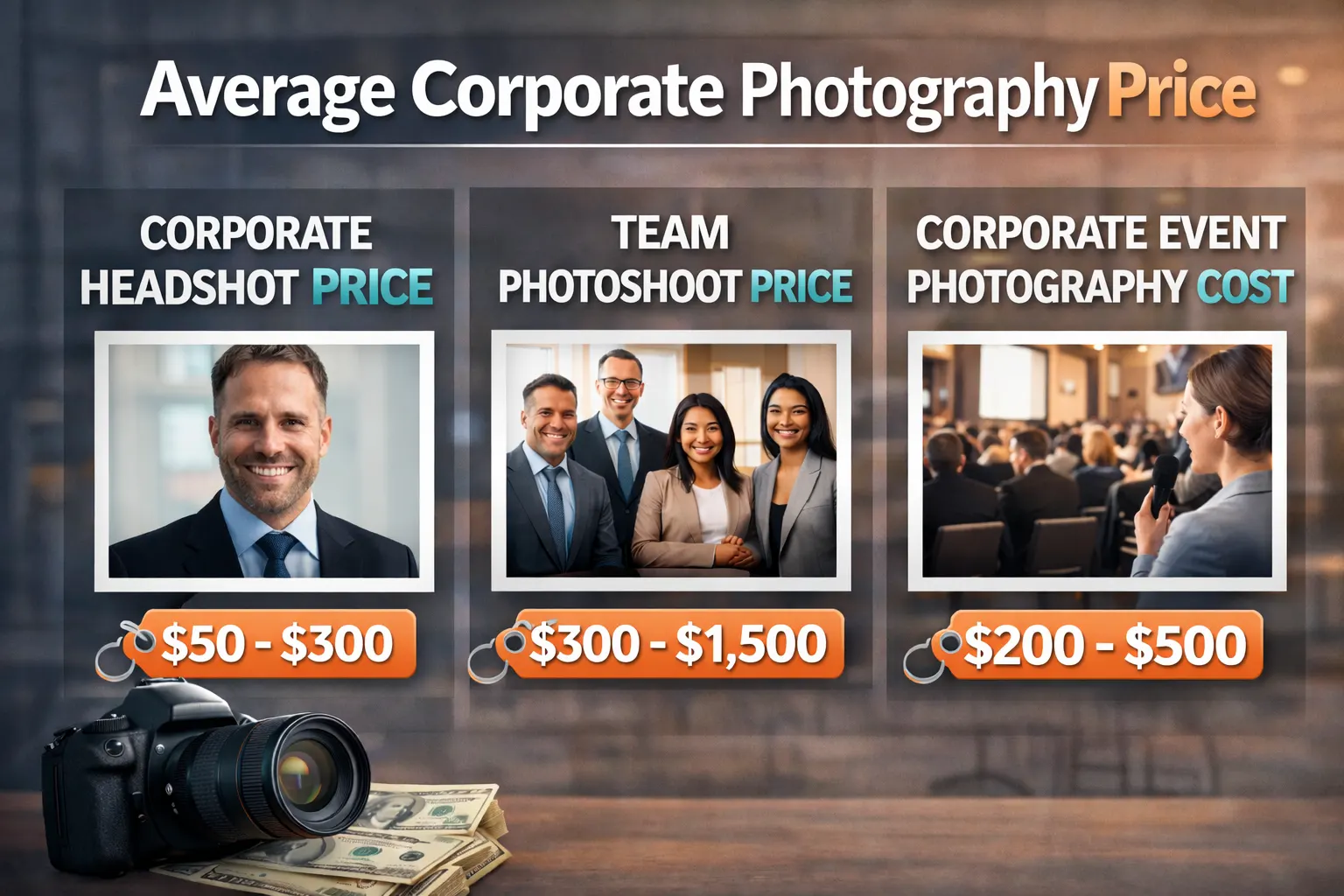 Average Corporate Photography Price