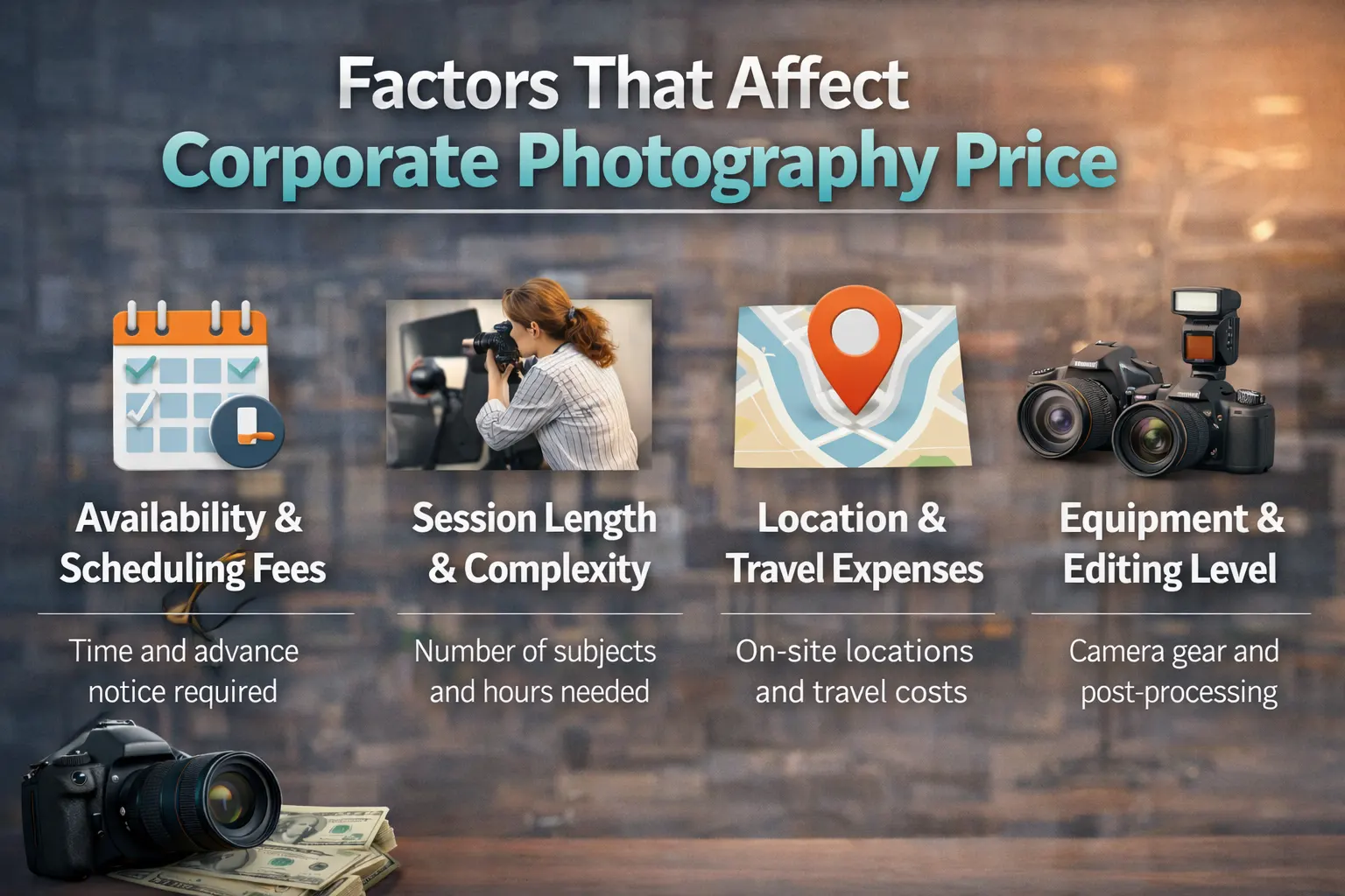 Factors That Affect Corporate Photography Price