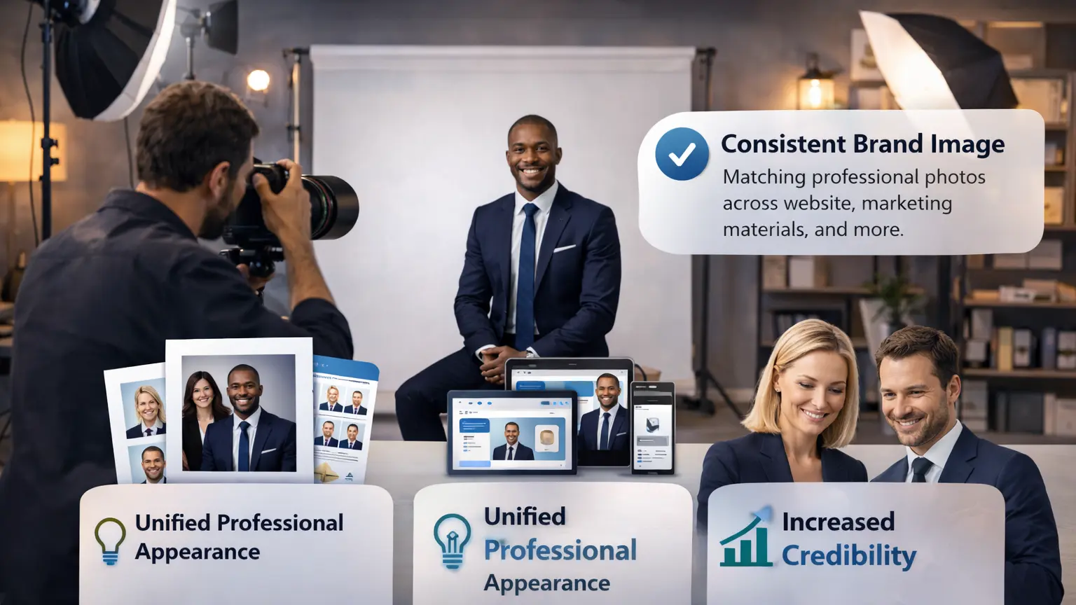 Corporate Photo Studio for Professional Headshots and Corporate Branding