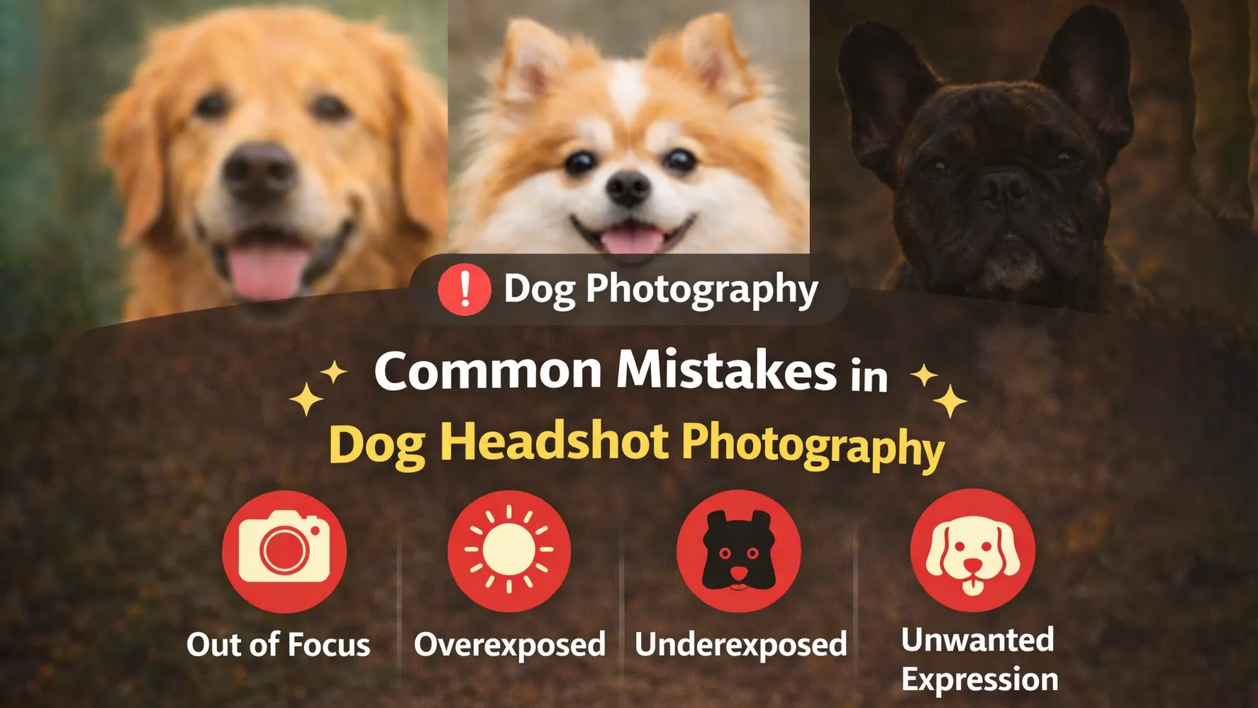 Common Mistakes in Dog Headshot Photography