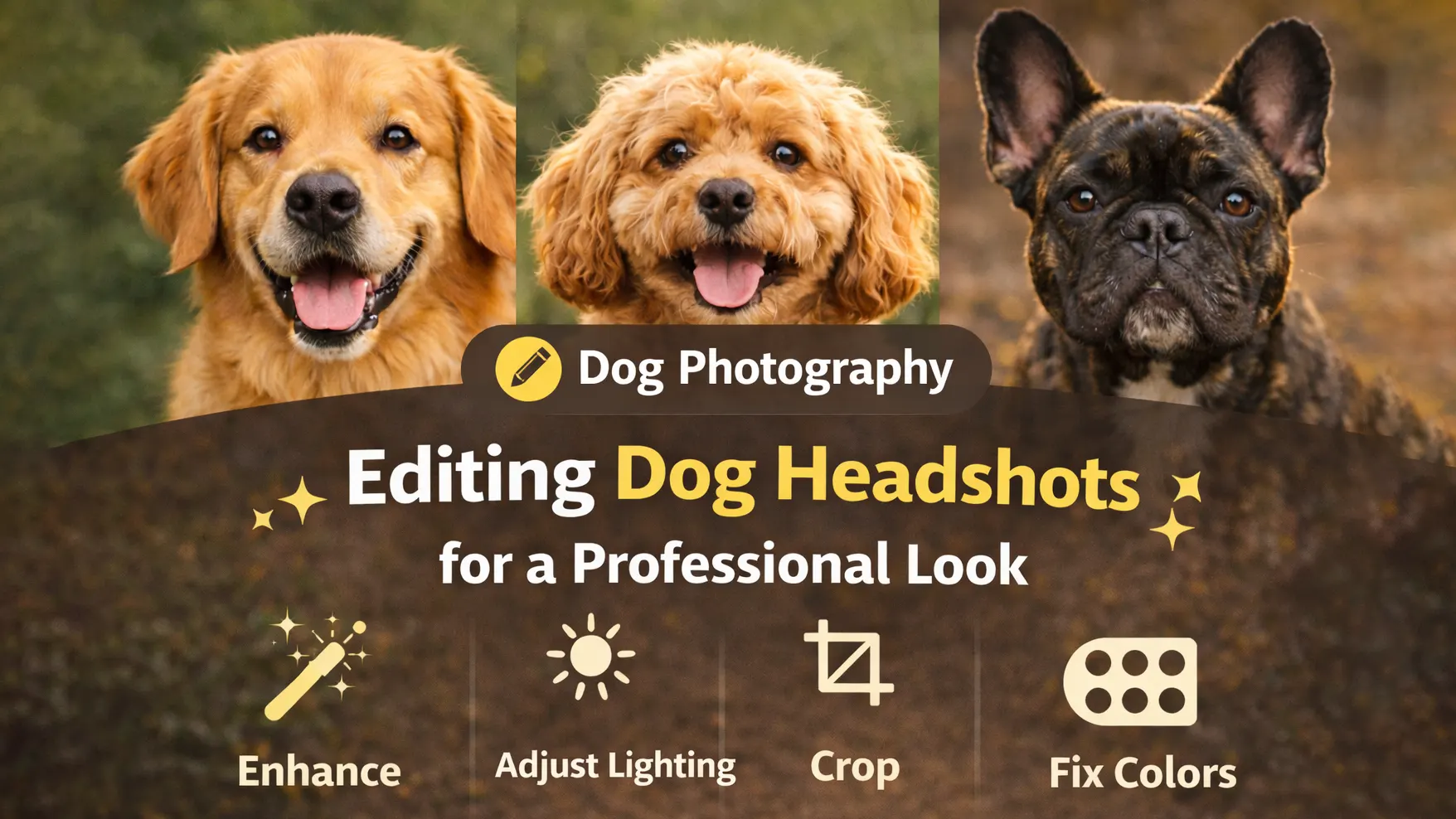 Editing Dog Headshots for a Professional Look
