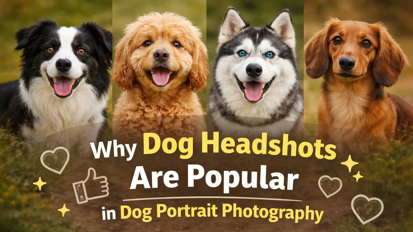 Why Dog Headshots Are Popular in Dog Portrait Photography