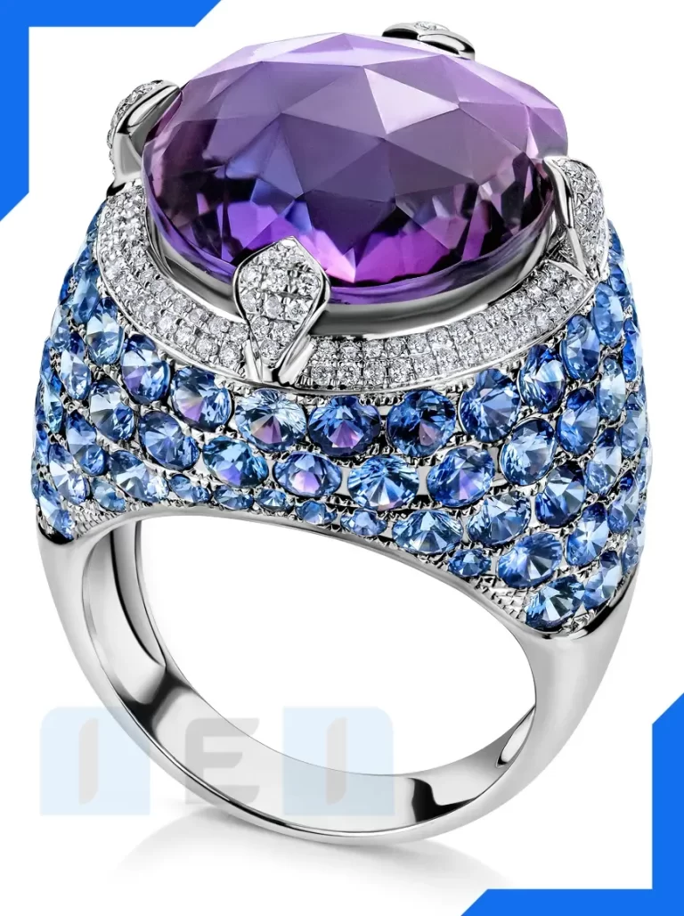 Jewelry image with professionally created mirror effect enhancing visual appeal