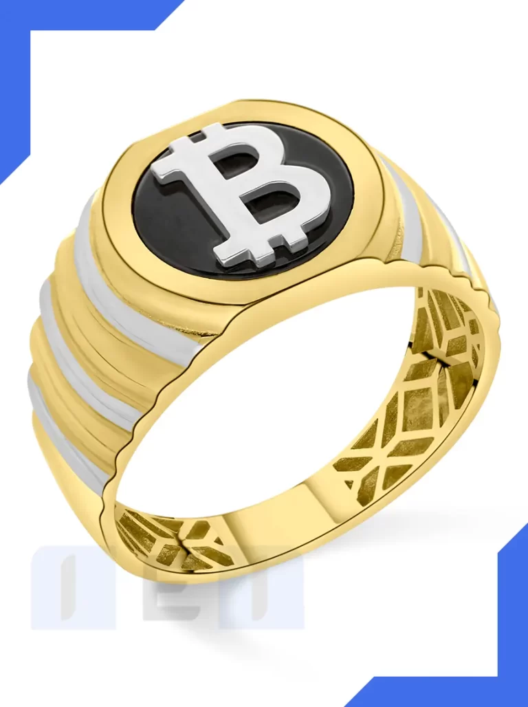 Professionally retouched gold ring photo with enhanced shine, smooth surface, and perfect detailing
