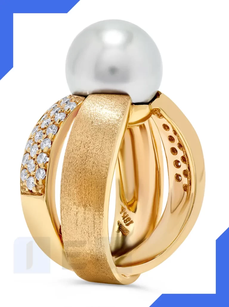Ring photo with clean white background after professional background removal