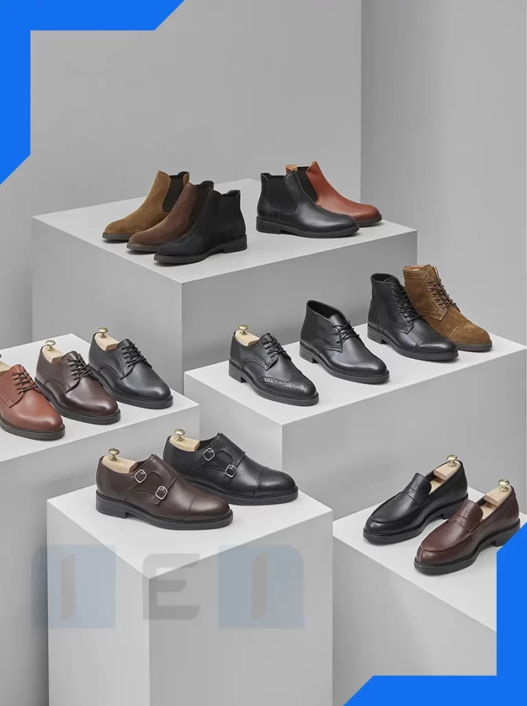 "Footwear image editing service before retouch for international clients"