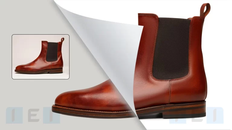 Professional shoe photo editing service for eCommerce and catalogs