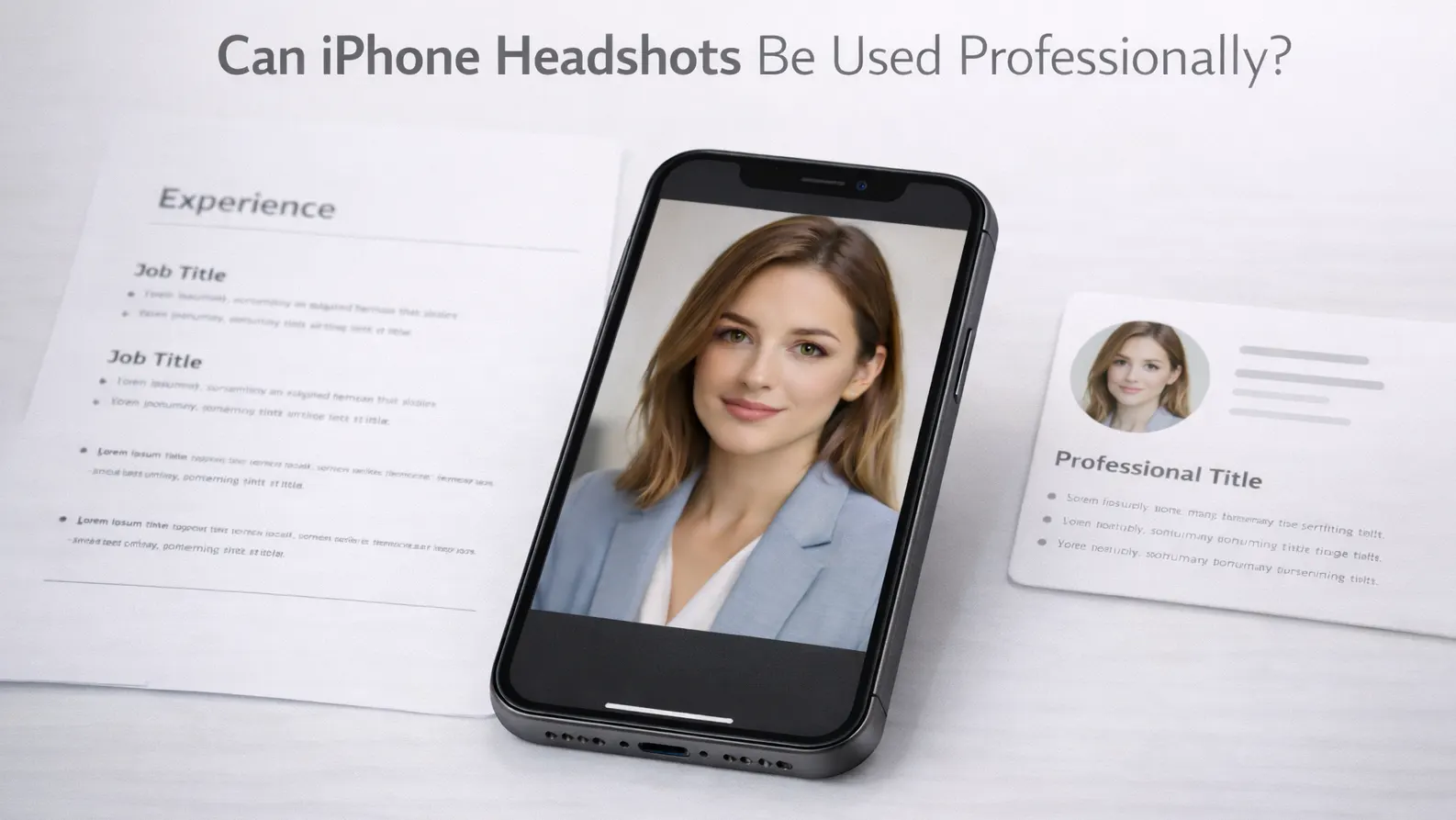Can iPhone Headshots Be Used Professionally