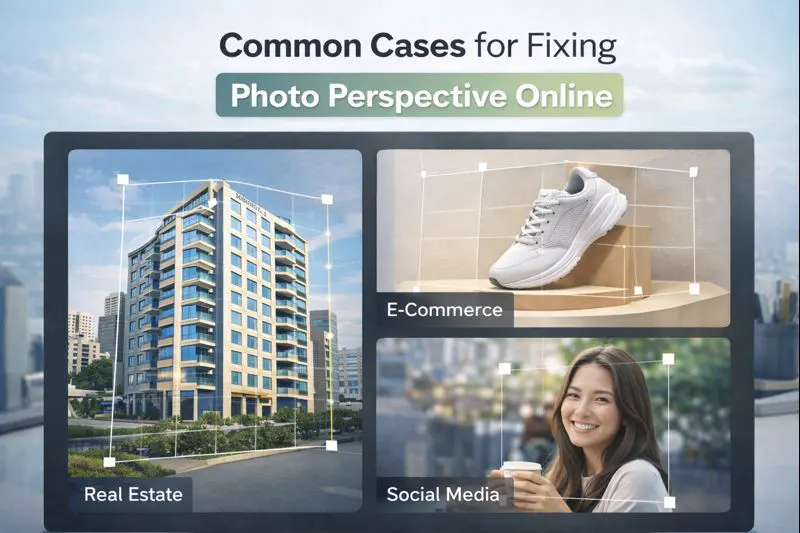 Common Cases to Change Perspective of Image Online