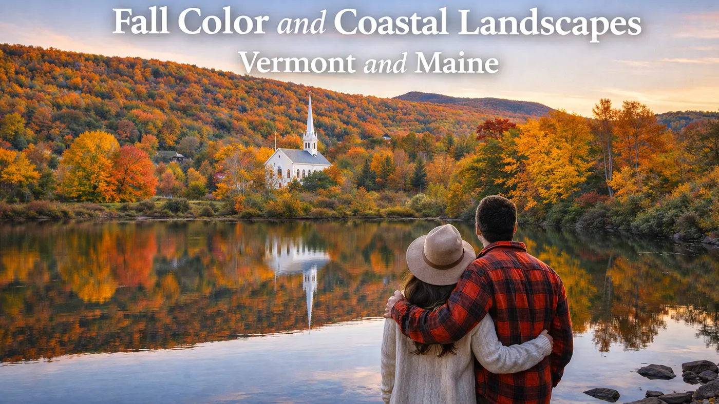 Vermont and Maine Best Outdoor Photoshoot Locations in USA
