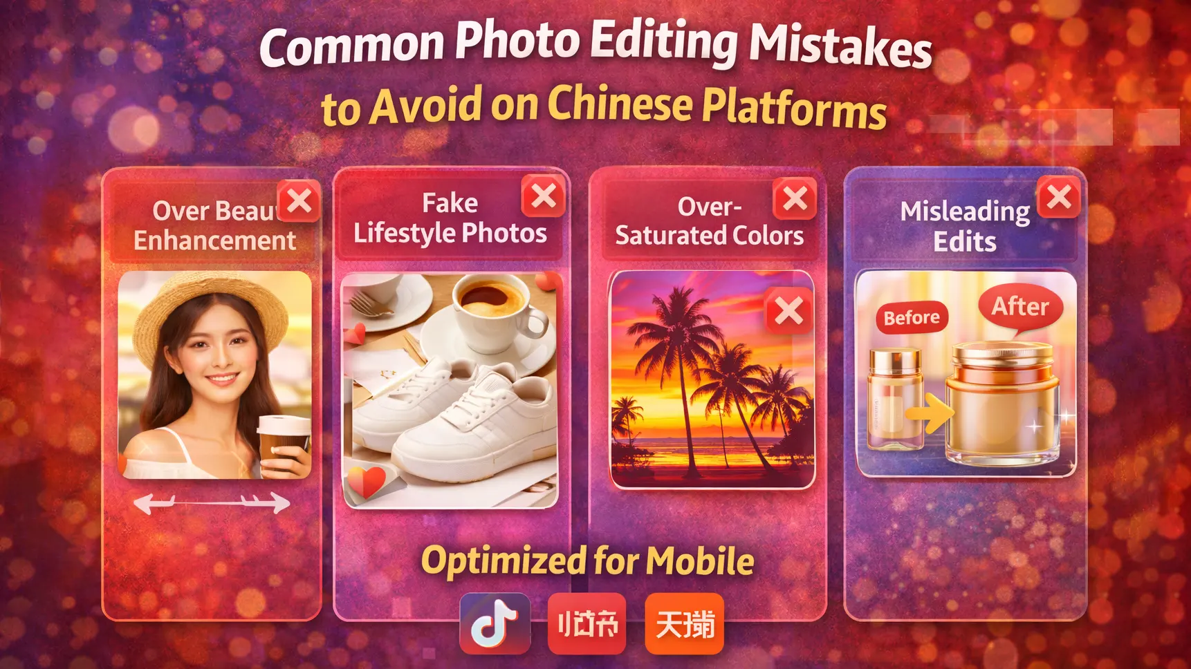 photo editing techniques for Chinese social media