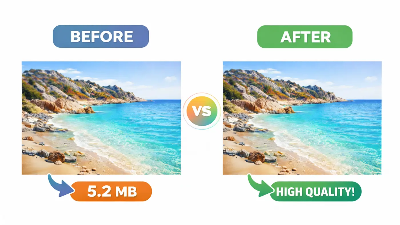 Compress Image In Krita before and after