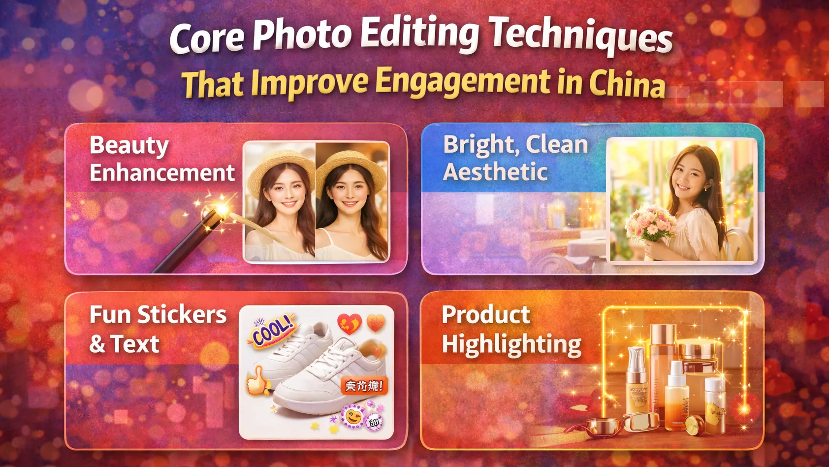 photo editing techniques for Chinese social media