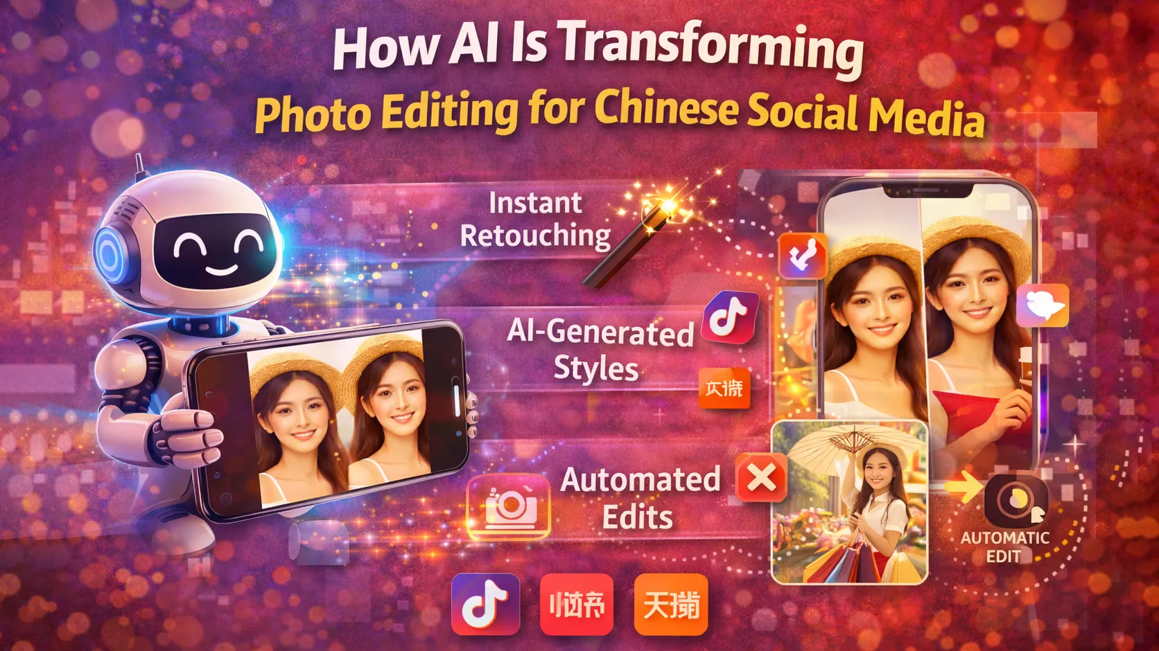 photo editing techniques for Chinese social media