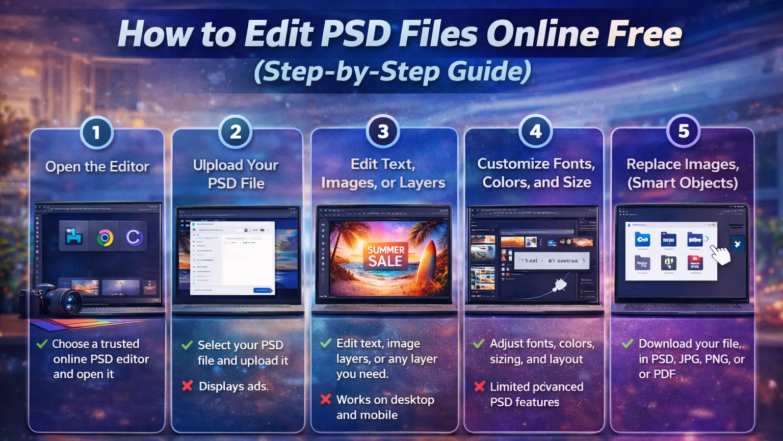 Step-by-Step Guide to Edit PSD Files Online