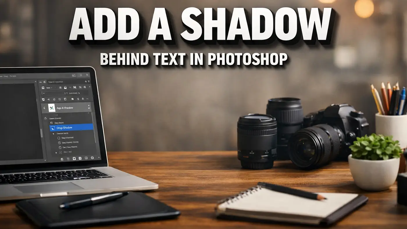Add a Shadow Behind Text in Photoshop