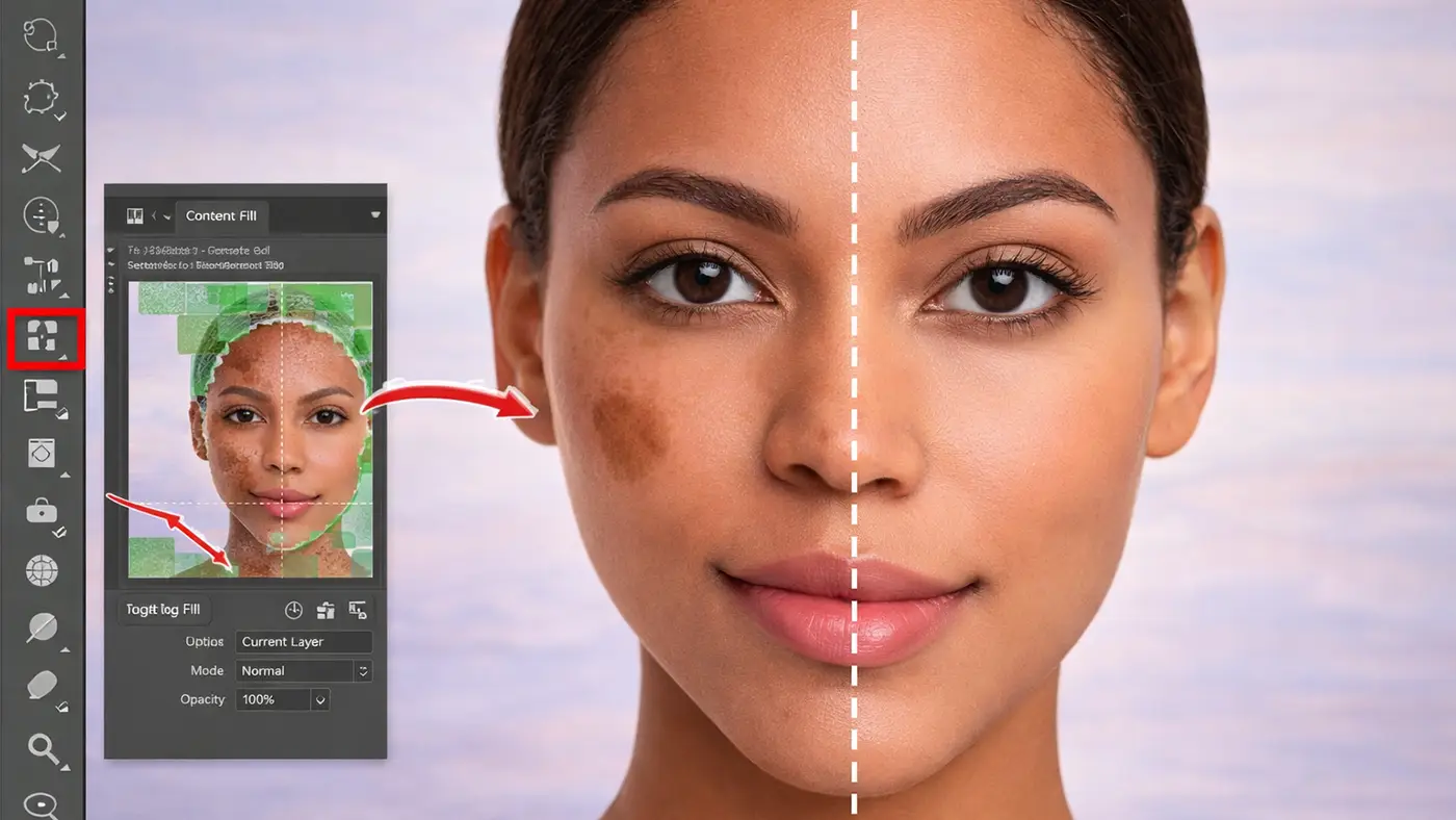 Dark Spot Remover Tools Content-Aware Fill