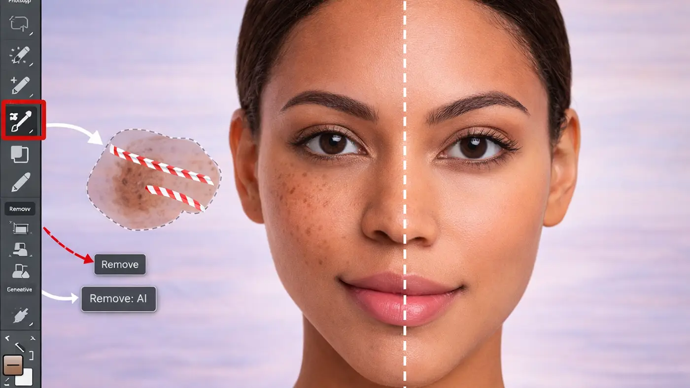 Dark Spot Remover Tools Generative Fill