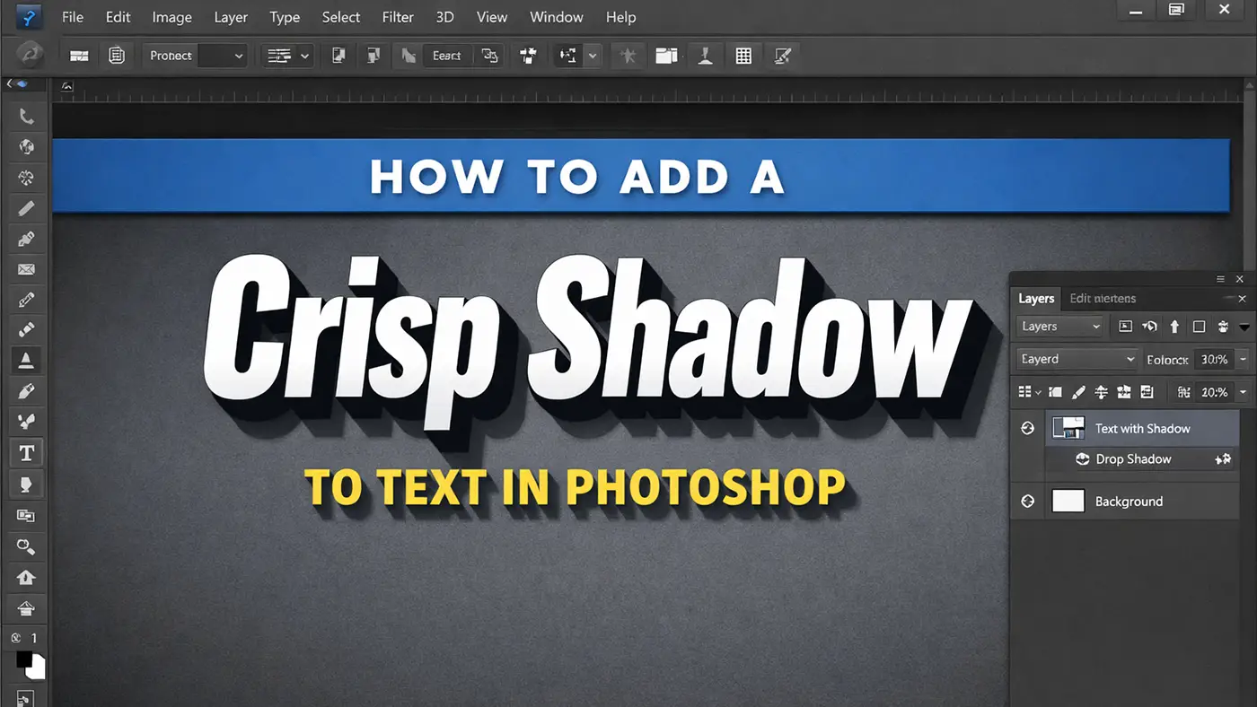 How to Add a Crisp Shadow to Text in Photoshop
