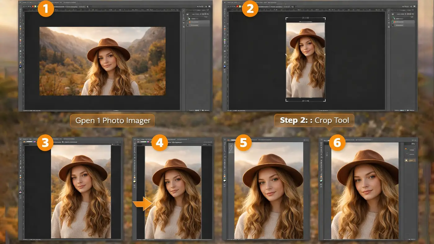 How to Convert Landscape Photo to Portrait