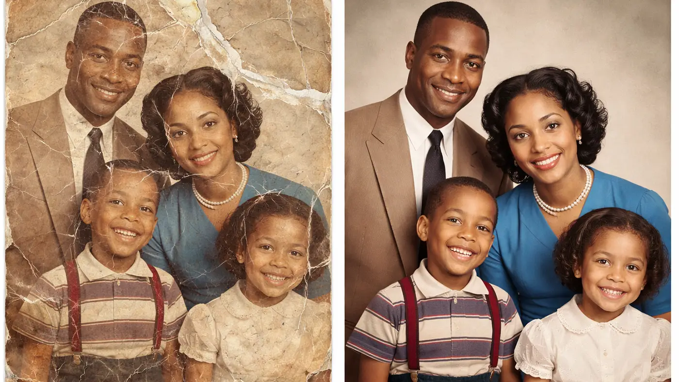 Photo Restoration Services Repair all type photo