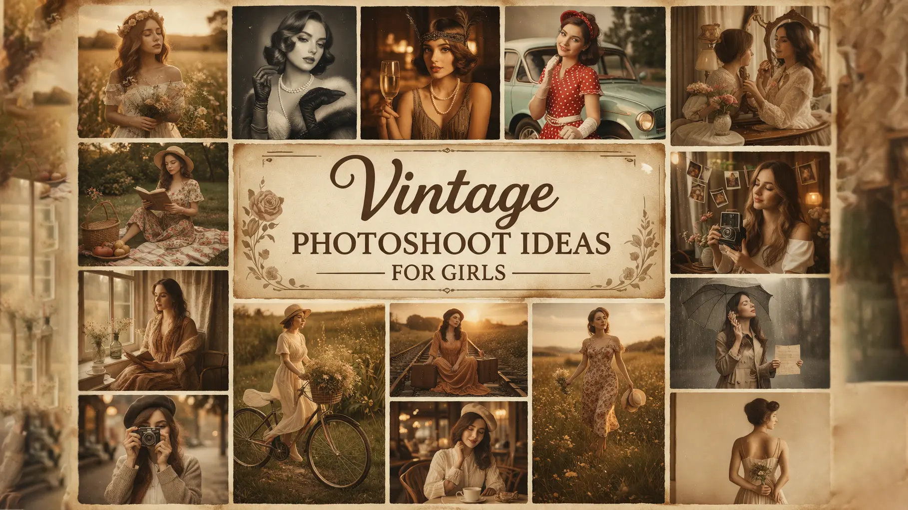 Vintage Photoshoot Ideas for Girls