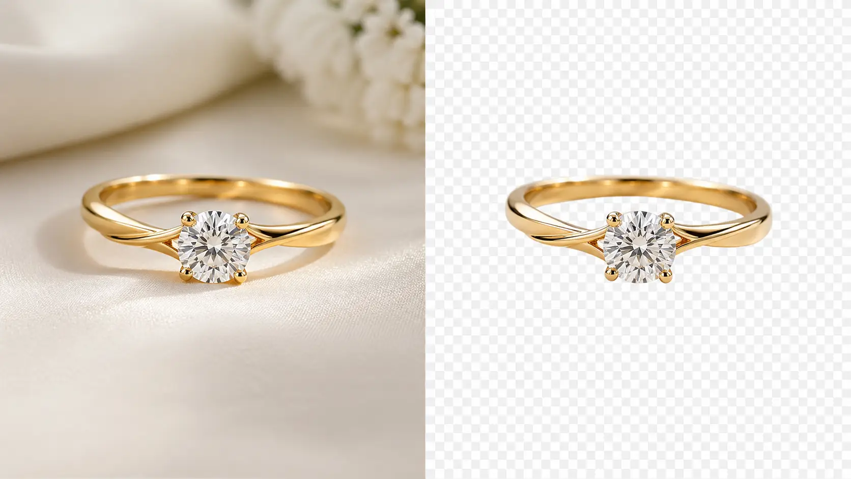 AI Jewelry Product Photography Remove the Background