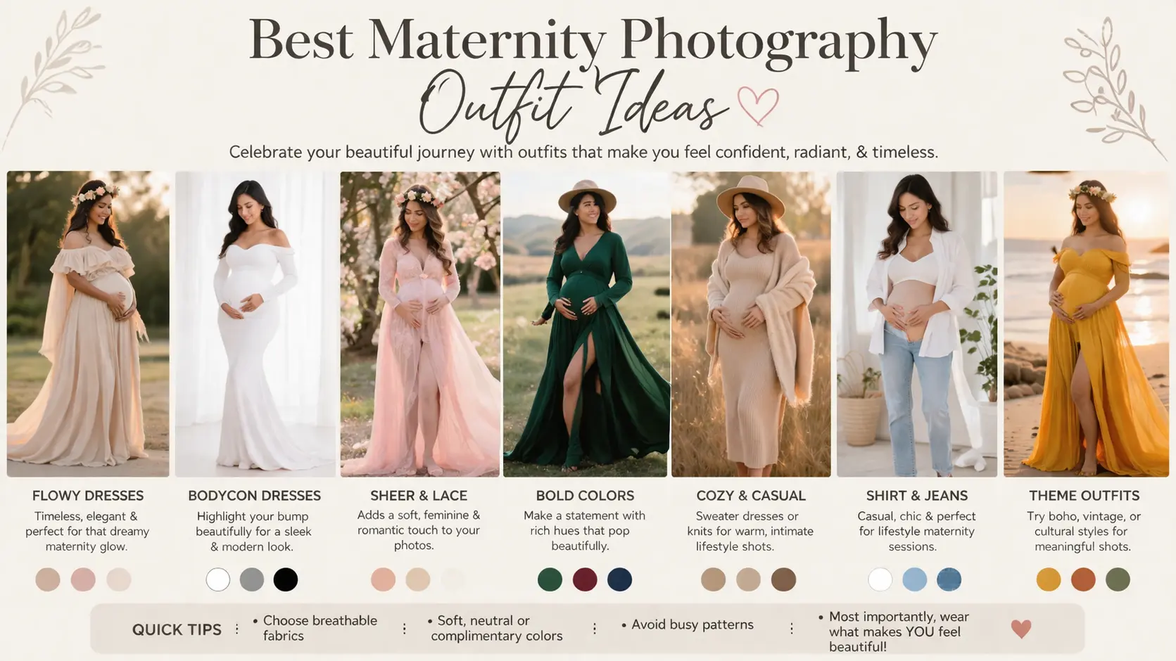 Best Maternity Photography Outfit Ideas