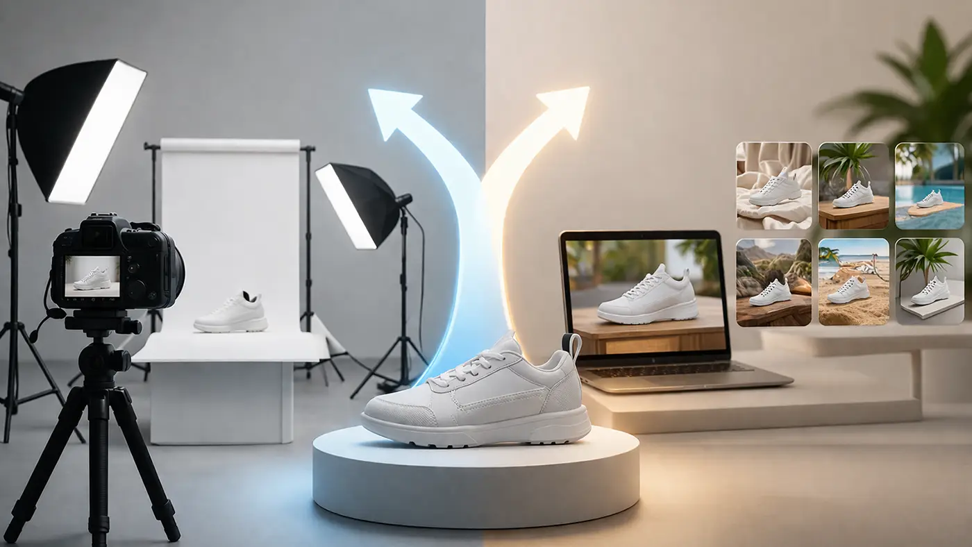 One Should You Choose AI Product Photography vs Traditional Photoshoot