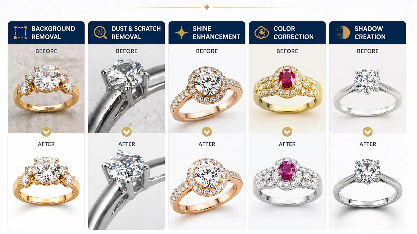Services for Jewellery Retouching America