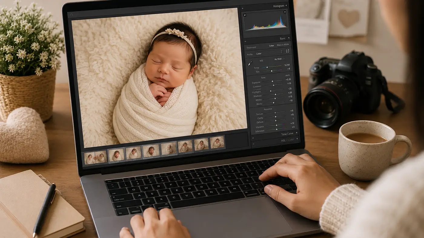 Editing Tips for Newborn Pictures at Home