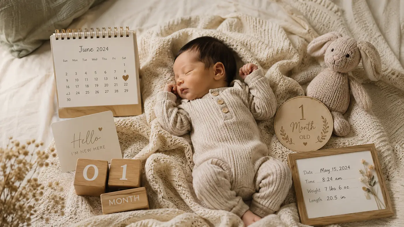 Right Time Based for Newborn Pictures at Home